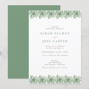 Convite Eucalyptus Wedding