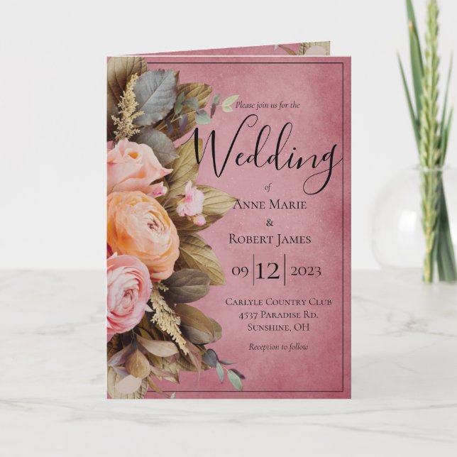 Convite Eucalyptus Wedding Inv (Frente)