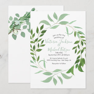 Convite Eucalyptus Wreath Weditation