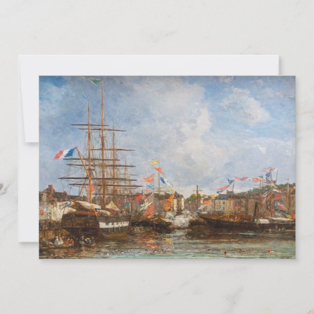 Convite Eugene Boudin - Festival no Porto de Honfleur (Frente)