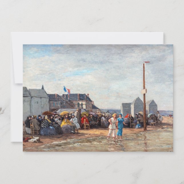 Convite Eugene Boudin - Hora do banho em Trouville (Frente)