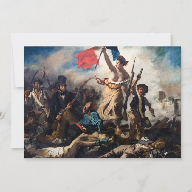 Convite Eugene Delacroix - Liberdade Liderando o Povo (Frente)