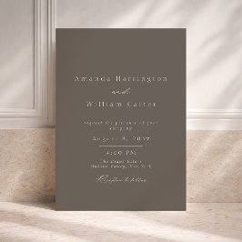 Convite Evening Estate Wedding Invitation