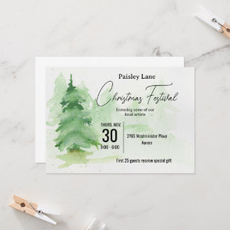 Convite Event Invitation for Christmas Tree Festival