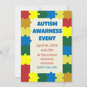 Convite Evento Autism School Awarness