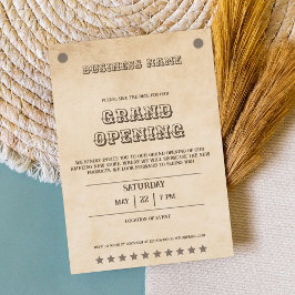 Convite Evento comercial do oeste marrom versátil do sul