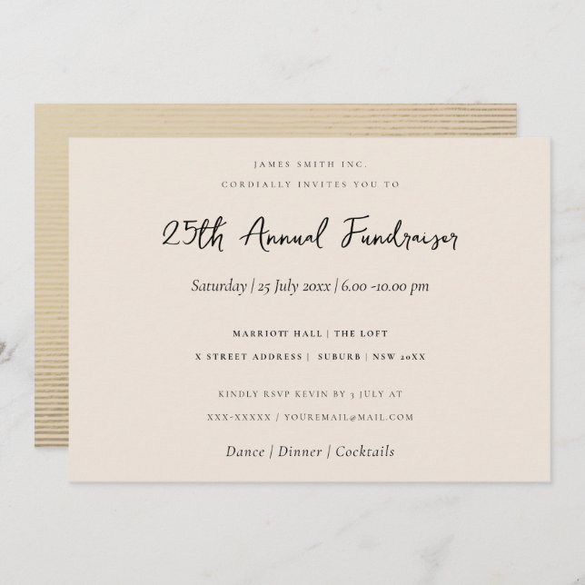 CONVITE EVENTO CORPORATIVO DE LINHA ESTRIPADA DO ESQUETE D (Frente/Verso)