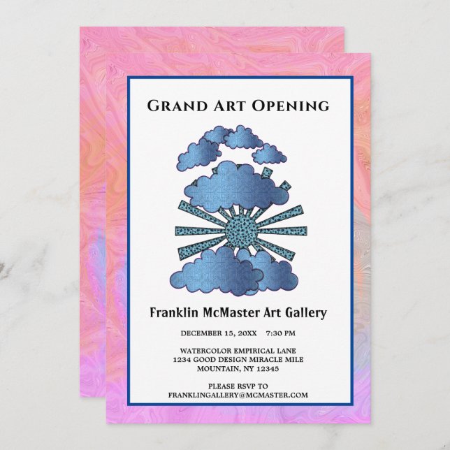 Convite Evento Corporativo Personalizado da Empresa (Frente/Verso)