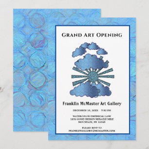 Convite Evento de abertura de negócios personalizado da e