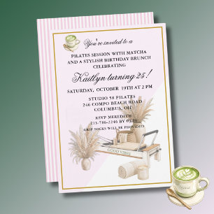 Convite *Evento de Aniversário de 25 anos Pilates & Matcha