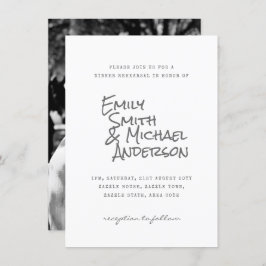 Convite Evento de Casais do Typeset PHOTO de Convidados Ma