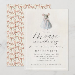 Convite Evento de Chá de Bebê Elegante e Caprichoso do Peq