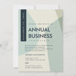 CONVITE EVENTO DE CONFERÊNCIA AZUL AQUA MODERNO ABSTRATO A