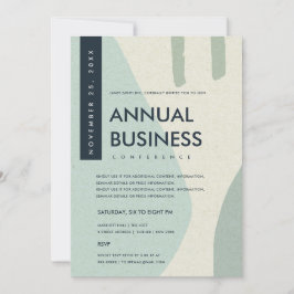 CONVITE EVENTO DE CONFERÊNCIA AZUL AQUA MODERNO ABSTRATO A