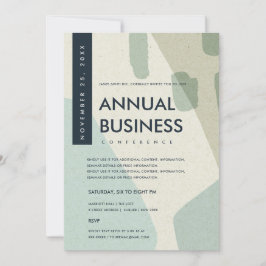 CONVITE EVENTO DE CONFERÊNCIA AZUL AQUA MODERNO ABSTRATO A