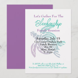 Convite Evento de Dia do Solteiro da Tartaruga de Arte Tri