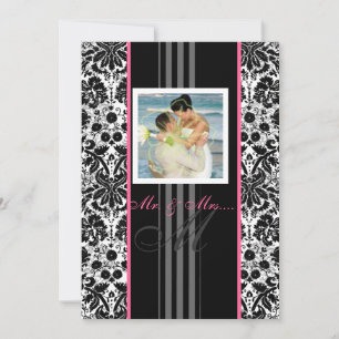 Convite Evento de diy da PixDezines... monograma damasco d