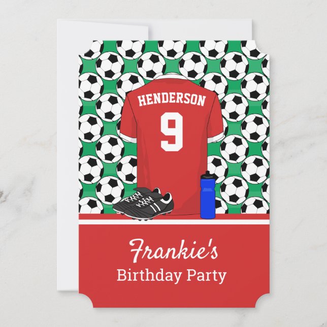 Convite Evento de futebol juvenil RW (Frente)