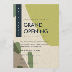 CONVITE EVENTO DE GRANDE ABERTURA DE ARTE ABSTRATA MODERNA