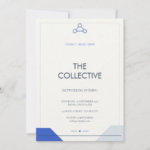 Convite Evento de Negócios Modernos da Rede Cobalt