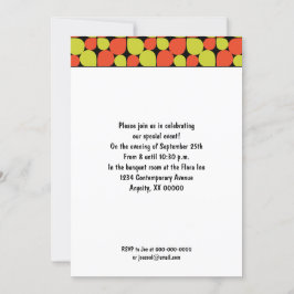 Convite Evento de Padrão de Abstrato Floral