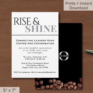 Convite Evento de Rede do Café da Manhã de Negócios