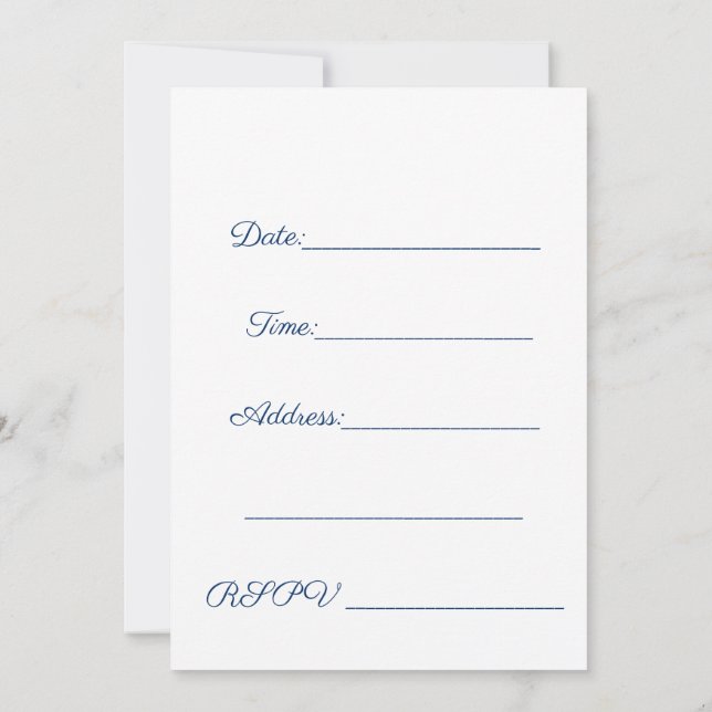 Convite evento de reunião de negócios (Verso)