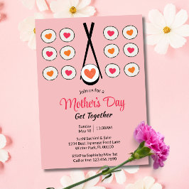 Convite Evento de Sushi no Dia das Mães