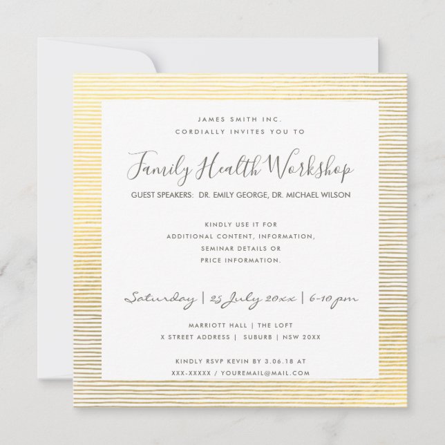 CONVITE EVENTO DE WORKSHOP DE LINHA DE LINHA BRANCA DOURAD (Frente)