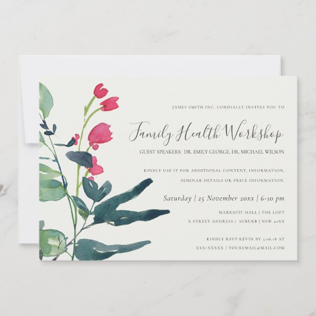 CONVITE EVENTO DE WORKSHOP EUCALYPTUS WREATH DA FAUNA VERD (Frente)