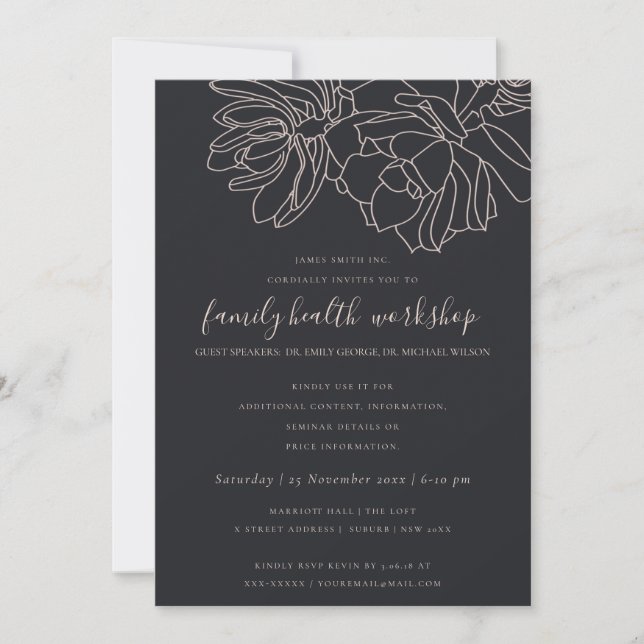 CONVITE EVENTO DE WORKSHOP SUCCULENTE DO CACTI DE DESERTO  (Frente)