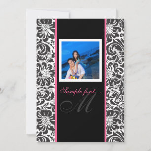 Convite Evento diy de PixDezines. damasco do fidora do