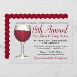 Convite Evento do Partido Coctail, Provando de Vinho Verme