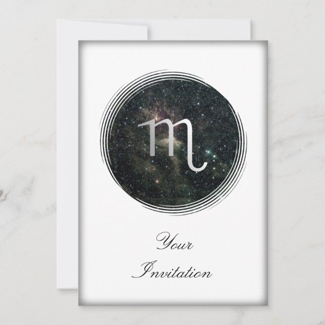 Convite Evento do partido do universo do sinal da estrela (Frente)