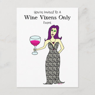 Convite Evento do Vixen do vinho