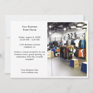 Convite Evento Empresarial Foto Profissional Minimalista