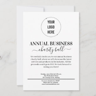 Convite evento empresarial minimalista
