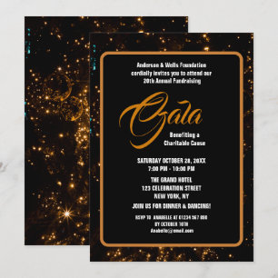 Convite Evento Formal da Bola de Caridade do Luxury Gala