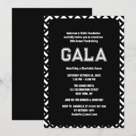 Convite Evento Formal do Fundraiser da Bola Gala Corporati