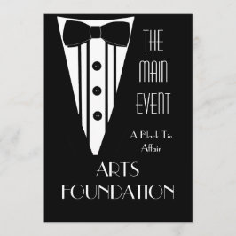 Convite Evento Formal do Fundraiser Preto