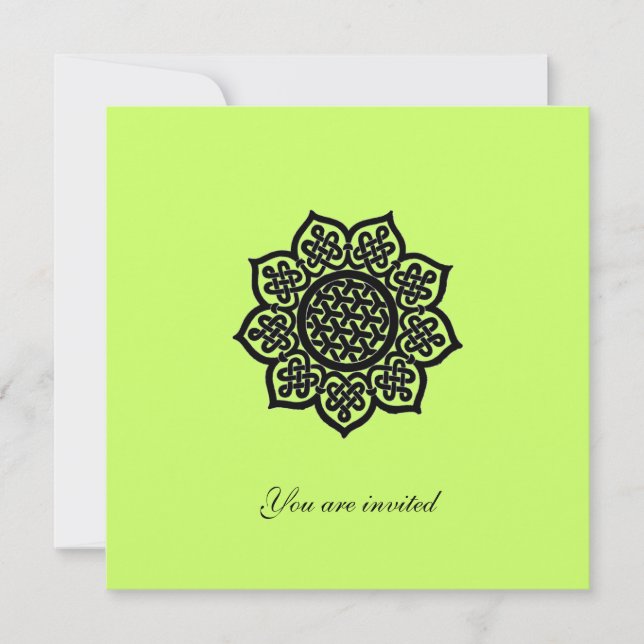 Convite EVENTO MÁGICO papel metálico dourado (Frente)