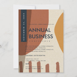 CONVITE EVENTO MODERNO DA CONFERÊNCIA DE LARANJA DE ARTE A