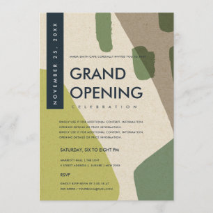 CONVITE EVENTO MODERNO DE ABERTURA DO VERDE LIMÃO ART GRAN