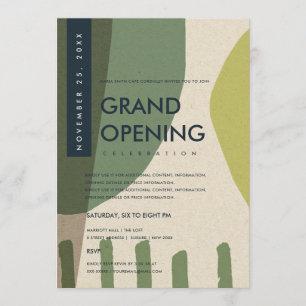 CONVITE EVENTO MODERNO DE ABERTURA DO VERDE LIMÃO ART GRAN