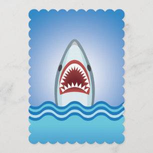 Convite Evento ou festa do clube de mergulho com ataque de