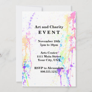 Convite Evento Personalizado Artístico de Execução de C