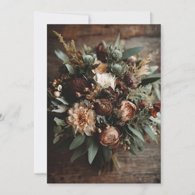 Convite Evergreen Love | Wild Grace (Frente)