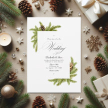 Evergreen Pines Winter Wonderland Weding Código QR