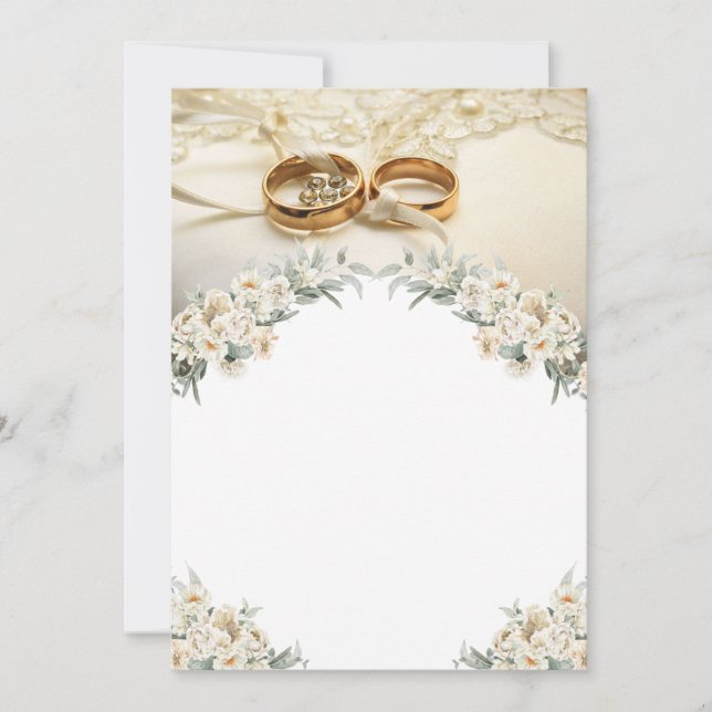 Convite “Everlasting Vows - Timeless Wedding Card” (Frente)
