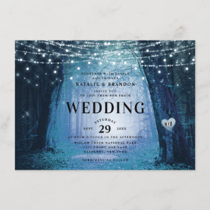 Convite Evermore Floresta de Fada Encantada Casamento